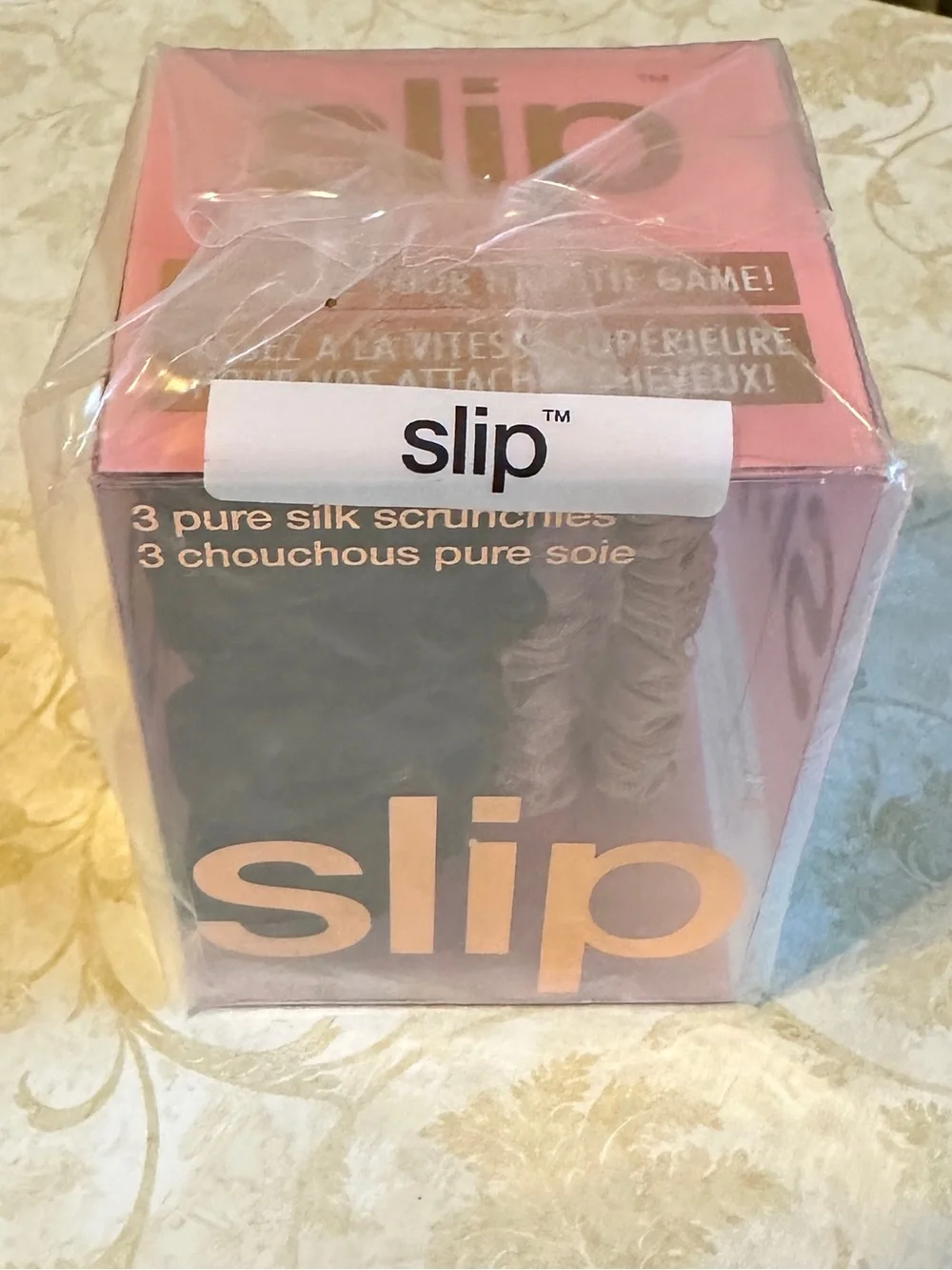 Silk 100% Mulberry Silk Scrunchies TRIO